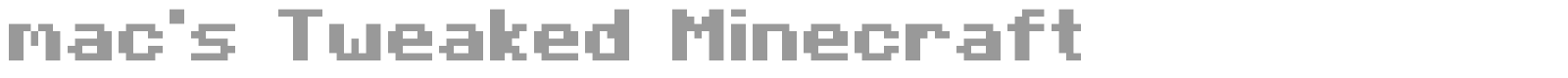 Mac's Minecraft font preview